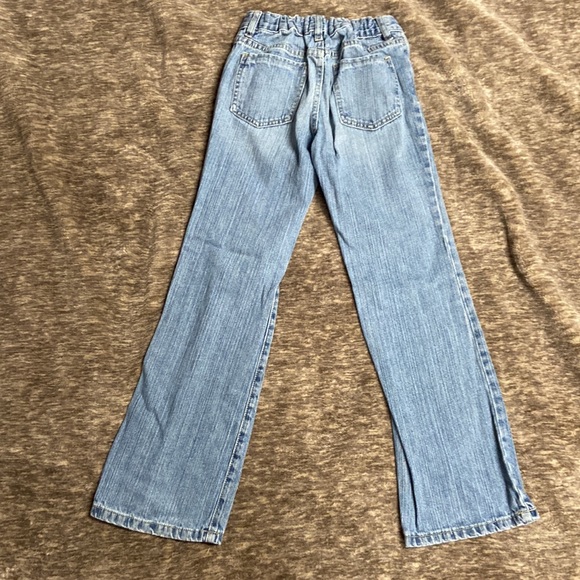 Girls Jeans. EUC size 8. Bootcut with elastic waistband. Crazy 8 brand - Picture 2 of 11